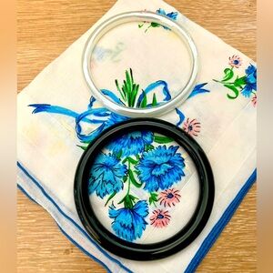 Vintage Pair Of Glass Bangles